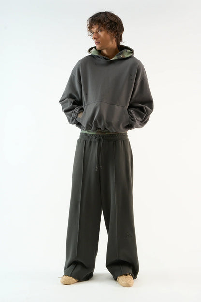 Distressed Hoodie Unisex Camo