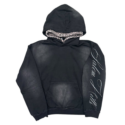 Black Leopard Graphic Hoodie