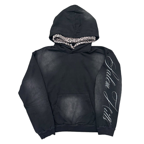 Black Leopard Graphic Hoodie