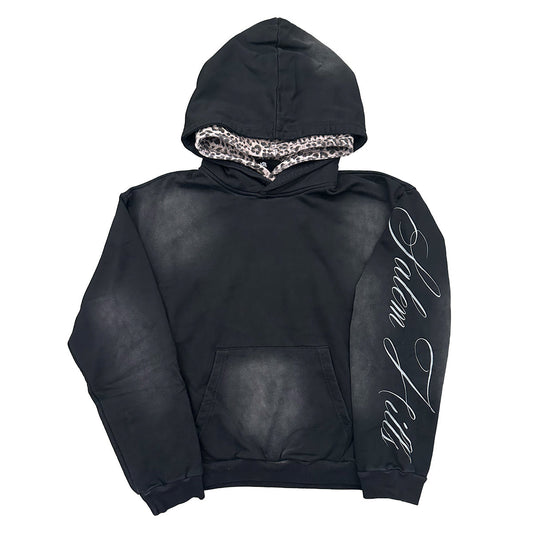 Black Leopard Graphic Hoodie